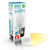 Light up image of the Crompton Lamps 5W LED Candle light bulb with retail packaging and B22 bayonet cap in warm white