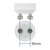 Close-up of the 2-pin twist and lock GU10 cap on the Crompton Lamps 5W LED spot light bulb