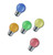 Crompton Festoon Golfball B22 15W Mixed Colours Bulb Image 2