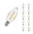 Crompton Lamps LED Candle 4.2W B15 Dimmable Filament (10 Pack) Warm White Clear (40W Eqv)