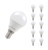 Crompton LED Golfball Light Bulbs E14 4.2W Cool White 4000K Round Small Screw Opal (10 Pack)