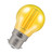 Crompton Lamps LED Golfball 4.5W B22 Harlequin IP65 Yellow Translucent Image 1
