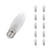 Crompton LED Candle Light Bulbs E27 4.2W Dim Cool White 4000K Screw Thermal Plastic Opal (10 Pack)