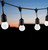 Premium 10m Connectible Outdoor Festoon Light E27 with 20x LED Golfball Light Bulbs White