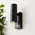 Zink LETO Outdoor Up and Down Wall Light with PIR Textured Black 3 Zink LETO Outdoor Up and Down Wall Light with PIR Textured Black 3
