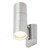Zinc LETO Outdoor Up and Down Wall Light with Dusk Til Dawn Sensor Stainless Steel image 3