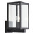 Zinc HESTIA Outdoor Glass Panel Box Lantern Black Image 1