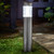 SuperBright LED Solar Bollard Light PHAROS Brushed Stainless Steel with Motion Sensor Image 1