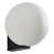 Spa Thiva Single Globe Wall Light Opal Glass and Matt Black image 1