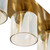 Spa Patras 4 Light Light Bar Ceiling Spotlight Champagne Glass and Satin Brass image 3