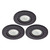 Spa Como LED Tiltable Fire Rated Downlight 5W Dimmable (3 Pack) Cool White Satin Black IP65 Image 1