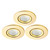 Spa Como LED Tiltable Fire Rated Downlight 5W Dimmable (3 Pack) Cool White Satin Brass IP65 Image 1