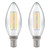 Crompton Lamps LED Candle 4.2W E14 Dimmable Filament (2 Pack) Warm White Clear (40W Eqv)