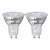 Crompton LED GU10 Spotlight Bulbs 3.7W Cool White 4000K Halogen Replacement Clear (2 Pack)