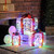 Festive Outdoor Set of 3 Acrylic Parcel Christmas Decorations 1
