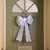 Festive Silver Battery Operated Christmas Door Bow with 84 Cool White LEDs 4