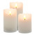 Festive Battery Operated LED Pillar Candles (Pack of 3) 2