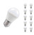 Crompton Lamps LED Golfball 5W E27 Dimmable Warm White Opal 10
