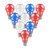 Coronation Red, White and Blue Crompton Lamps LED Festoon GLS 4.5W B22 (10 Pack) 1