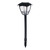 Zink CADEBY LED Solar Post Lantern Black 2