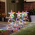 Festive Set Of 4 Spiral Pathfinder Trees Multicoloured 1