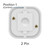 G24d-1 2-pin rectangular push fit