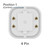 G24q-1 4-pin rectangular push fit