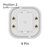 G24q-1 4-pin rectangular push fit