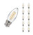 Crompton Lamps LED Candle 5W B22 Dimmable Filament (10 Pack) Cool White Clear (40W Eqv) 1