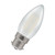 Crompton Lamps LED Candle 2.2W B22 Filament (5 Pack) Warm White Pearl (25W Eqv) 2