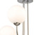 Firstlight Lyndon Art Deco Style 3-Light Semi-Flush Ceiling Light in Brushed Steel and Opal Glass Image 2