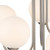 Firstlight Lyndon Art Deco Style 5-Light Semi-Flush Ceiling Light in Brushed Steel and Opal Glass Image 4