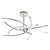 Firstlight Caprice Modern Style LED 63cm Semi-Flush Ceiling Light 40W Warm White Chrome Image 1