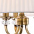 Firstlight Langham Traditional Style 3-Light Pendant Light Cream and Antique Brass Image 2