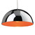 Firstlight Bistro Modern Style 30cm Pendant Light Chrome and Orange Inner Image 1