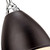 Firstlight Bari Contemporary Style Flexible Wall Light with On/Off Switch Black and Chrome Image 3