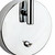 Firstlight Bari Contemporary Style Flexible Wall Light with On/Off Switch Black and Chrome Image 2