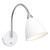 Firstlight Bari Contemporary Style Flexible Wall Light with On/Off Switch White and Chrome Image 1