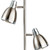 Firstlight Vogue Modern Style 3-Light Floor Lamp with On/Off Foot Switch Brushed Steel and Chrome Image 2