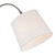 Firstlight Tower Modern Style Floor Lamp with On/Off Foot Switch Cream and Brushed Steel Image 2