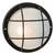 Firstlight Court Contemporary Style Bulkhead in Black and Frosted Glass Image 1
