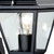 Firstlight Uplight Traditional Style 4-Panel Lantern in Black and Clear Glass Image 2