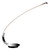 Firstlight Arco Modern Style LED Table Lamp 8.5W with On/Off Switch Warm White Chrome Image 1