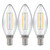 Crompton Lamps LED Candle 2.2W E14 Filament (3 Pack) Cool White Clear 1