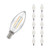 Crompton Lamps LED Candle 2.2W E14 Filament (10 Pack) Cool White Clear 1