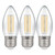 Crompton Lamps LED Candle 6.5W E27 Filament (3 Pack) Cool White Clear 1