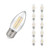Crompton Lamps LED Candle 6.5W E27 Dimmable Filament (10 Pack) Cool White Clear Crompton Lamps LED Candle 6.5W E27 Dimmable Filament (10 Pack) Cool White Clear