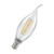 Crompton Lamps LED Bent Tip Candle 4.2W E14 Filament Warm White Clear