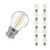 Crompton Lamps LED Golfball 4.2W B22 Filament (10 Pack) Warm White Clear (40W Eqv)