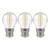 Crompton Lamps LED Golfball 4.2W B22 Filament (3 Pack) Cool White Clear (40W Eqv)